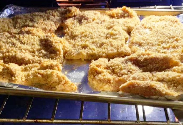 пиле шницел фурна