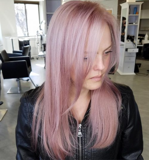 розова коса