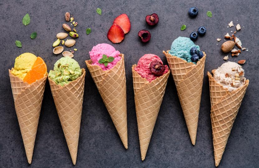 разноцветен сладолед