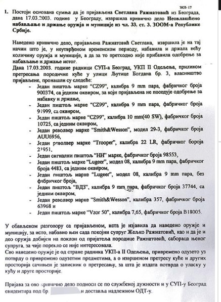 обвинителен акт Величкович