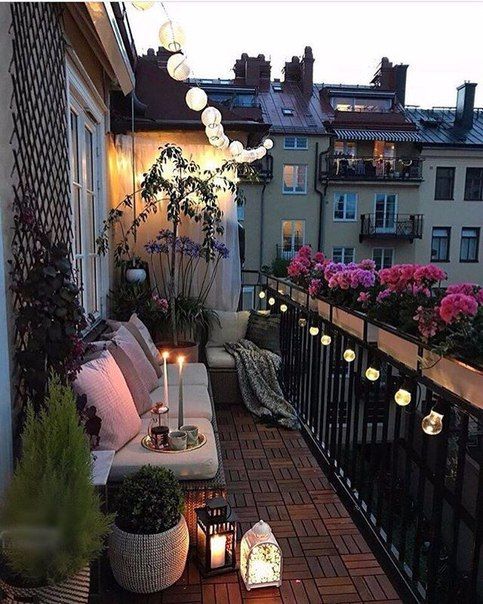романтично кътче на балкона