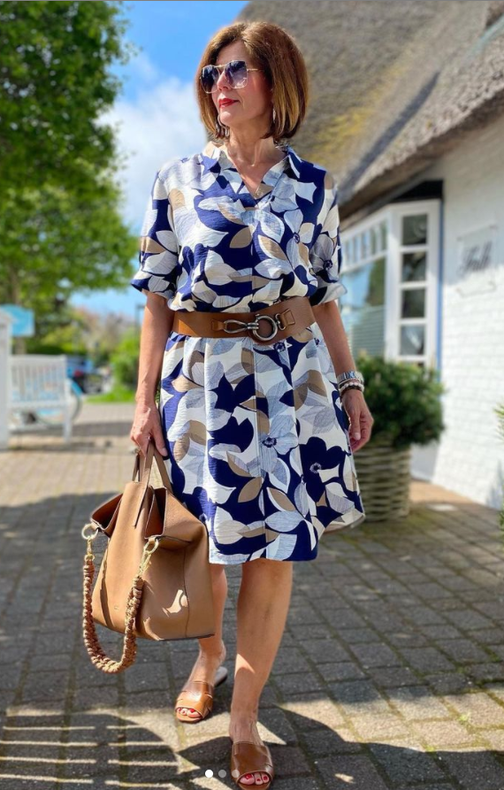  рокля наедрял принт 50+ 