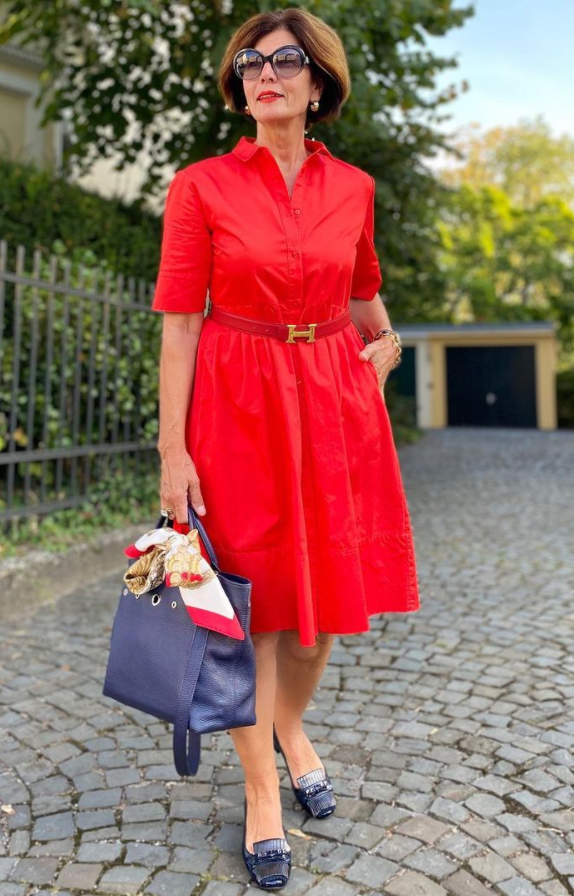  яркочервена рокля 50+ 