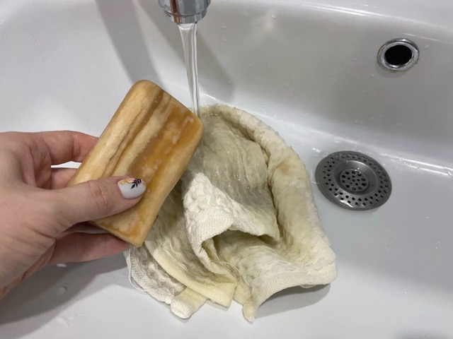 кърпа със сапун