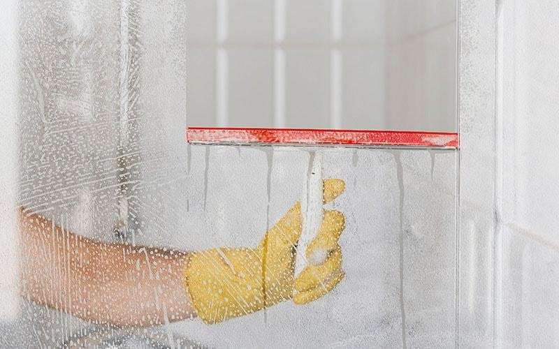 shower cabin cleaning
