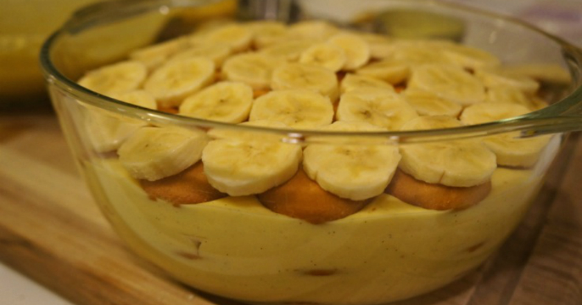 торта с банани