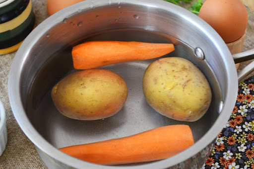 варени картофи и моркови