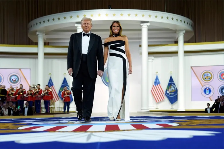 Melania W&B dress