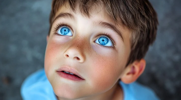 сини очи момче