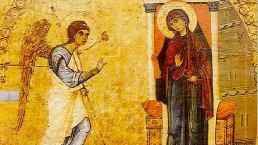 архангел Гавриил и Дева Мария